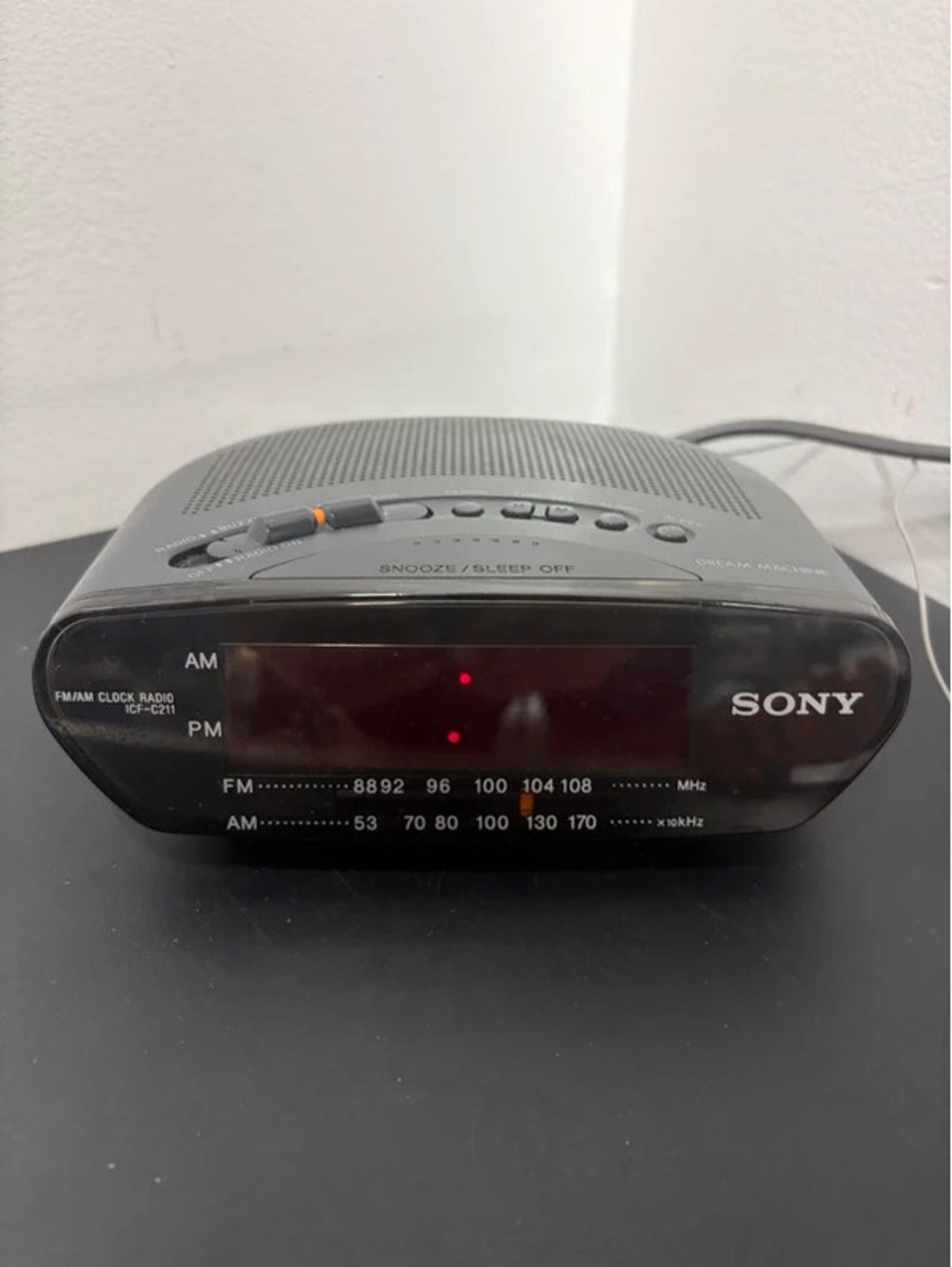 Vintage Sony Dream Machine AM/FM Alarm Clock Radio
